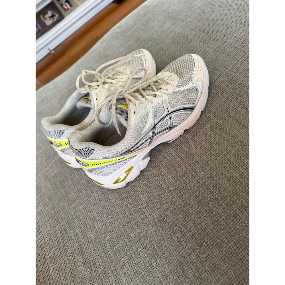 ASICS GT- 2160 Paris cream/yellow unisex sneaker size m 8.5/ w10 - Picture 6 of 16